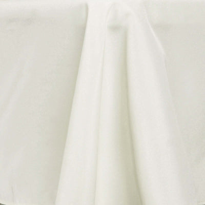 White tablecloth draped elegantly on a surface.