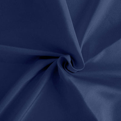 Navy blue fabric with a smooth texture and gentle drape.