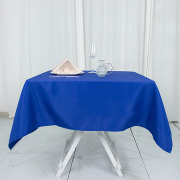 Dress Your Tables in Royal Blue Elegance with Our Seamless Table Topper