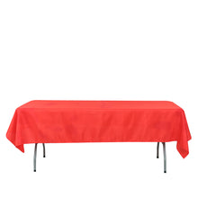 Red Linen Tablecloth 54 Inch x 96 Inch Rectangle