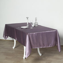 Violet Amethyst Rectangular Satin Tablecloth 60 Inch x 102 Inch