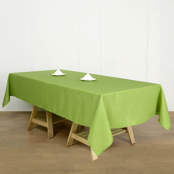 Dress Your Tables to the Nines with the Apple Green Seamless Polyester Rectangular Tablecloth