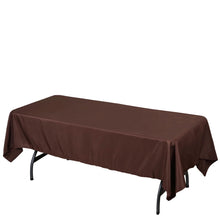 Rectangular Tablecloth 60 Inch x 102 Inch In Chocolate Polyester