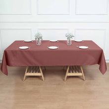 60x102inch Cinnamon Rose Polyester Rectangular Tablecloth
