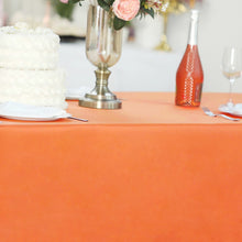 Orange Rectangular Tablecloth 60 Inch x 102 In Polyester
