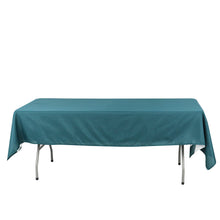 60X102 Inch Rectangular Tablecloth In Peacock Teal