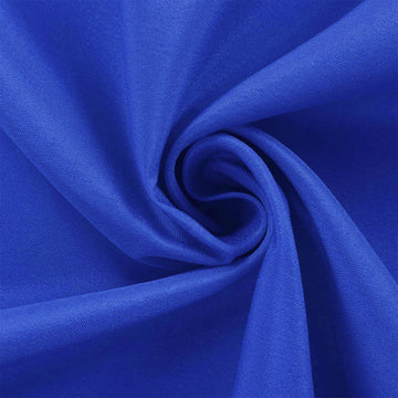 Experience Elegance and Durability with the Royal Blue Seamless Polyester Rectangular Tablecloth