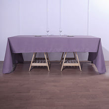 Violet Rectangular Polyester Tablecloth 60 Inch x 126 Inch Seamless