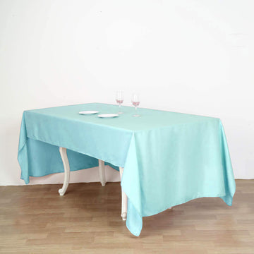 Create a Stunning Table Display with the Blue Seamless Polyester Rectangular Tablecloth 60"x126"
