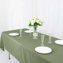 Rectangular Tablecloth Eucalyptus Sage Green 60x126 Inch Polyester Seamless