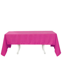 Seamless Rectangular Tablecloth 60 Inch x 126 Inch In Fuchsia Polyester