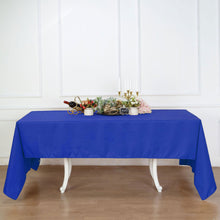 60 Inch x 126 Inch Rectangular Tablecloth In Royal Blue Seamless Polyester