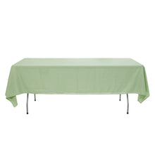 Rectangular 60 Inch x 126 Inch Polyester Tablecloth In Sage Green Seamless 