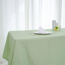 Polyester Rectangular 60 Inch x 126 Inch Seamless Tablecloth In Sage Green 