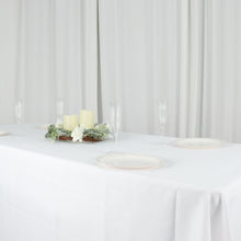 Rectangular Tablecloth 60 Inch x 126 Inch White Seamless Polyester