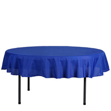 Round Tablecloth 70 Inch In Royal Blue Polyester Linen