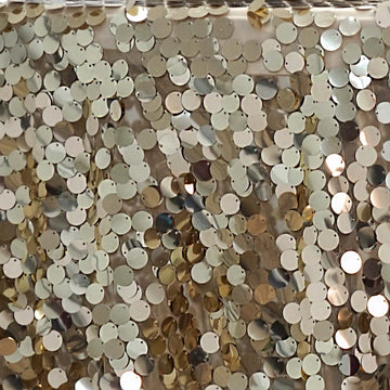 Versatile and Practical Champagne Sequin Tablecloth