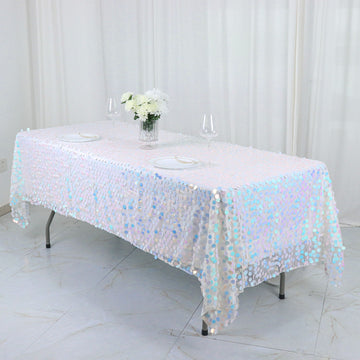 Create a Dreamy Atmosphere with the Iridescent Blue Payette Sequin Tablecloth
