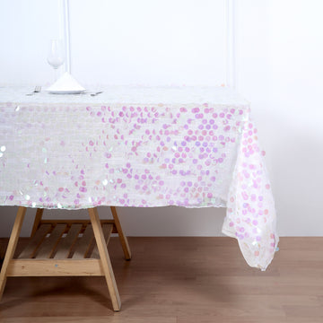 Create an Enchanting Ambiance with the Iridescent Payette Sequin Tablecloth
