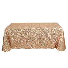 Sequin Tablecloth 90X132 Inch Size Matte Champagne
