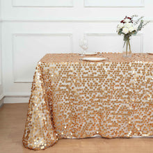 Rectangular Tablecloth Sequin Mesh Matte Champagne