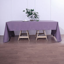 Reusable Linen Tablecloth in Violet Amethyst 72 Inch x 120 Inch