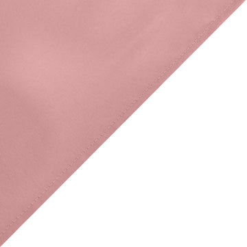 Invest in Quality and Style with the Dusty Rose Seamless Polyester Rectangle Tablecloth