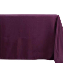 Eggplant Polyester Rectangle Tablecloth 72 Inch x 120 Inch