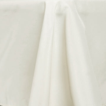 Create Memorable Moments with Ivory Seamless Polyester Tablecloth