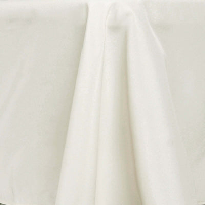 White tablecloth draped elegantly on a surface.