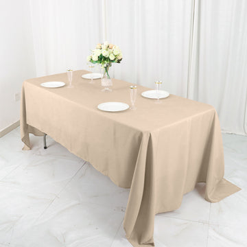 Invest in Quality and Versatility with the Nude Seamless Polyester Tablecloth