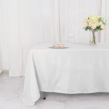 White Polyester Tablecloth 72 Inch x 120 Inch Rectangle