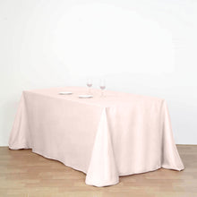 90x132" Rose Gold|Blush Polyester Rectangular Tablecloth