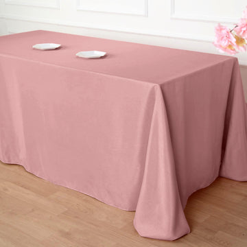 Create Unforgettable Moments with the Dusty Rose Seamless Polyester Rectangular Tablecloth