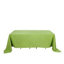 90 Inch x 132 Inch Apple Green Rectangular Polyester Tablecloth