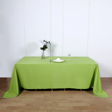 Polyester Rectangular Tablecloth in Apple Green 90 Inch x 132 Inch