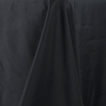Why Choose the Black Seamless Premium Polyester Rectangular Tablecloth?