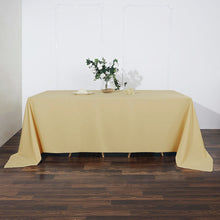 Polyester Tablecloth Champagne Rectangular 90 Inch x 132 Inch