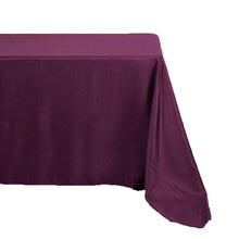 Polyester Rectangular Tablecloth 90 Inch x 132 Inch In Eggplant