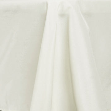 Create Unforgettable Memories with the Ivory Seamless Premium Polyester Tablecloth