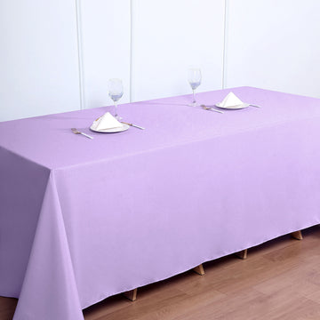 Enhance Your Décor with a Lavender Lilac Seamless Polyester Rectangular Tablecloth