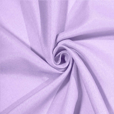 Lavender fabric swirl, showcasing soft texture and smooth drape.