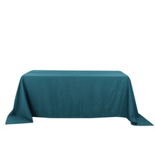 Rectangular Tablecloth 90x132 Inch Peacock Teal Polyester