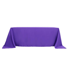 Purple Polyester Rectangular Tablecloth 90 Inch x 132 Inch 