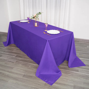 Make a Bold Statement with a Purple Polyester Tablecloth