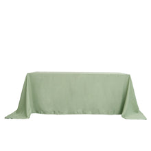 Polyester Rectangular 90 Inch x 132 Inch Sage Green Tablecloth