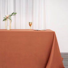 Terracotta 90x132 Inch Polyester Rectangular Tablecloth