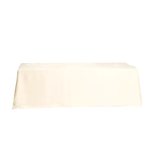 Beige Polyester Rectangular Tablecloth 90 Inch x 156 Inch  
