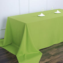 Apple Green Rectangle Polyester Tablecloth 90x156 Inch