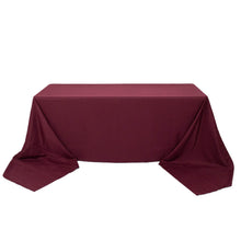 90x156inch Burgundy 200 GSM Seamless Premium Polyester Rectangular Tablecloth